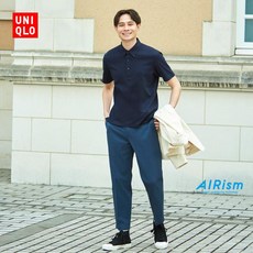 유니클로에어리즘반팔폴로