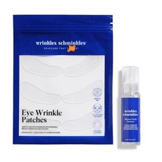 WRINKLES SCHMINKLES 223564 Wrinkles Schminkles 가슴 주름 패치 & 클렌저 스타터 팩재사용 가능한 실리콘 세트 59.1ml/2온스 용도 극대화매, WRINKLES SCHMINKLES 아이클리너, 1개