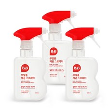 비앤비 제균스프레이 용기 300ml, 300ml 3개