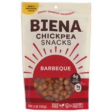 BIENA Chickpea Snacks - Crunchy Roasted Chickpeas BIENA Chickpea Snacks - Crunchy Roasted Chickpeas, 1개, 141g
