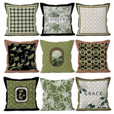 러블리홈 그레이스 쇼파 쿠션 커버 10장 세트 네츄럴 모던 고급 럭셔리 이쁜 기하학 무늬 디자인 인테리어 소품 카페 패스 시리즈 45*45 솜미포함