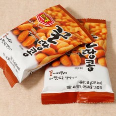 대용량 머거본 꿀땅콩 55g 96봉 1박스 술안주 캠핑간식, 55g(1개), 96개