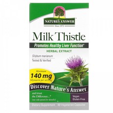 Nature's Answer Milk Thistle 60 Vegetarian Capsules