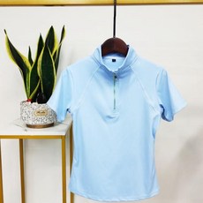 승마용품 속건성 반팔 승마 티셔츠 여성용 셔츠 쇼 의류