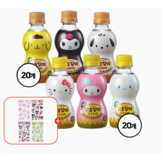 산리오x광동 꼬소꼬미 보리차 또는 옥수수차 200ML 40입(캐릭터 혼합 발송)