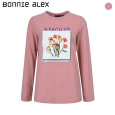보니알렉스 (보니알렉스) 프린팅 라운드 티셔츠(BCTB7308)