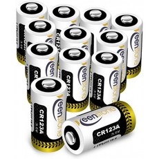 12 팩 CR123A 리튬 배터리 Keenstone CR17345 3V 1600mAh 리튬 배터리 손전등 카메라 사진 마이크 등, 1