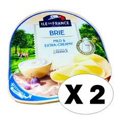 일드 프랑스 브리 슬라이스 치즈 (150g x 2팩) 보냉포장 코스트코 샌드위치 치즈 ILE DE FRANCE BRIE SLICES, 2세트, 300g