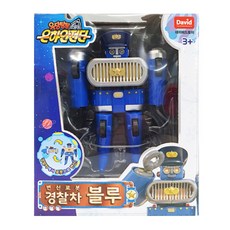 데이비드토이 우당탕탕 은하안전단 변신로봇 경찰차 블루