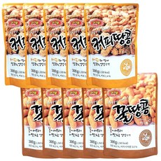 머거본 꿀 땅콩 300g x 5봉 + 커피 땅콩 300g x 5봉, 꿀땅콩 5봉 + 커피땅콩 5봉, 1개