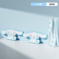 산리오 차량 문콕방지 패드 귀여운 캐릭터 마이멜로디 손잡이 스티커 자동차 도어가드 새차선물, 1개, 시나모롤-차량용도어가드(4종세트)