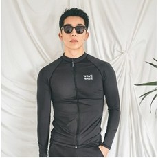 펀한커플 남성용 무지 집업 래쉬가드 상의 A4114