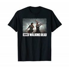워킹 데드 릭 & 네간은 Camiseta와 대결, 단일옵션