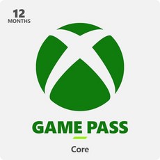 Xbox XBOX 게임 에디션 엑스박스 Game 패스 코어 12개월 멤버십 디지털 코드 Q1392251