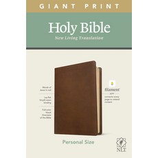 (영문도서) NLT Personal Size Giant Print Bible Filament Enabled Edition (Red Letter Leatherlike Rustic Brown) Imitation Leather