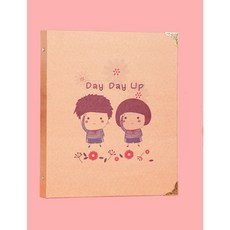 소록소록 그림도화지 보관 가방 대형 포스터 작품 포트폴리오 A3 파일 정리 80장, day day up