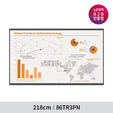[고급형]LG전자 86인치 전자칠판 86TR3PN 원퀵 디지털 보드 / 스마트 교육 / 회의, 벽걸이 매립형(자바라타입)