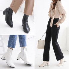 티컴퍼니 6cm 옆지퍼 앵클부츠 스판부츠 여성신발 TC630785