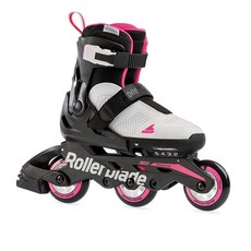 Rollerblade 아동용 마이크로블레이드 3WD 인라인스케이트 그레이&핑크