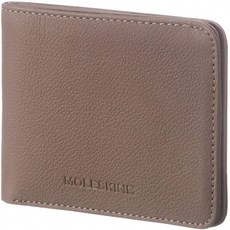Moleskine Lineage Leather 여권 지갑 Taupe