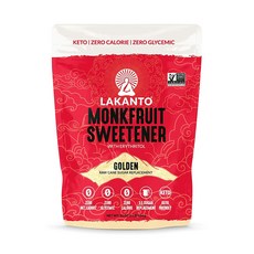 1 Pound (Pack of 1) Golden Lakanto Monkfruit Swe 1파운드(1팩) 골든 라칸토 몽크푸르트 감미료 1:1 설탕 대체품 케토 비 GM, 1개, 453.59g