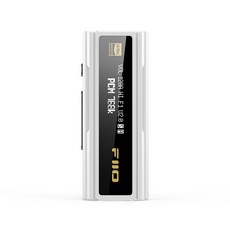 FiiO JadeAudio USB DAC 헤드폰 앰프 듀얼 CS43198 칩 3.5 4.4mm 오디오 케이블 PCM 768kHz DSD256 안드로, [02] KA5 White, 02 KA5 White - cs43198