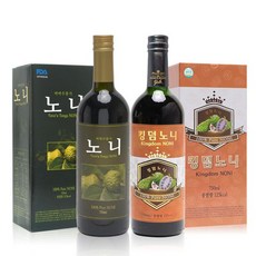 바바우통가 무첨가 노니 원액 100% 750ml 2병 (바바우1병 킹덤1병), 2개, 2개