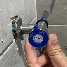 세탁기수도꼭지 2구 수전 양갈래 베란다수도꼭지 두갈래수도꼭지 swe*8325Rp, 1