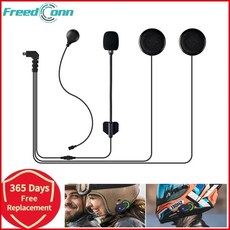 마이크 적합 이어폰 T-COMVB 블루투스 헬멧 TMax 헤드셋에만 Freedconn Pro 인터콤 TCOM-SC 오토바이, 2)8 pins dual mic, 2)8 pins dual mic