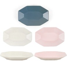 파스텔 도자기 팔각접시 다용도볼 KBS드라마 한번다녀왔습니다 그릇 홈카페 감성 플레이트, 소, 코스타 블루
