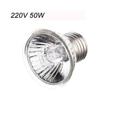 휴비나인 애완파충류 거북이 도마뱀 Basking 램프 25W 50W 75W 100W 동물 난방 E27 전구 카멜레온 뱀 조명 UVA UVB 햇빛, 220V E27 50W, 03 220V E27 50W