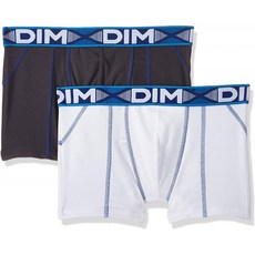 사이즈M DIM 3D 플렉스 에어 복서 롱 X2 반바지 여러 가지 빛깔의 (블랑 Ct 블루 / 그리스 플롬 Ct 블루