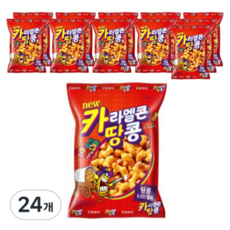 카라멜콘 땅콩 과자, 46g, 24개