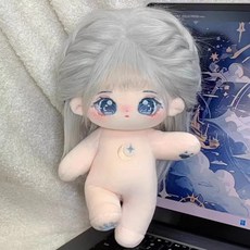 모카돌 10cm 20cm 솜인형 은하수 달이 무속성 인형, 1개, 솜인형(유골)