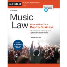 (영문도서) Music Law: How to Run Your Band's Business Paperback, NOLO, English, 9781413332001