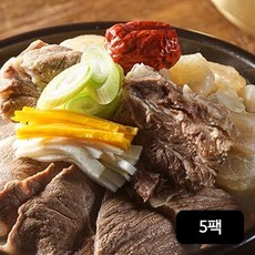 [송화유수] 고기듬뿍 맑은 소한마리탕 600g x 5팩, 5개