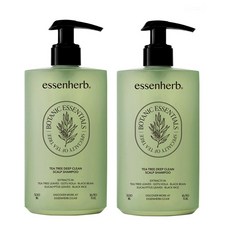 [1+1] 에센허브 티트리 딥 클린 스칼프 샴푸 500ml, 2개