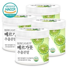 푸른들판 먹는 베르가못 추출물 분말 가루 이탈리아 베르가모트 오렌지 열매 bergamot, 4개, 160g