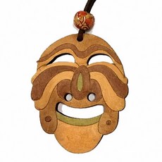 우드팬시목걸이(하회탈)