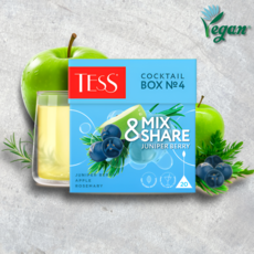 Tess Cocktail Box №4, улун с можжевельником, розмарином и яблоком, 20 пакетиков по 1.5 г