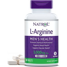 natrol 나트롤 엘-아르기닌 L-Arginine 3000mg, 90정, 1개