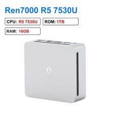 SFF ITX 케이스 2023 GenMachine 신형 미니 PC Ren7000 7530U AMD Ryzen5 CPU 20GHz 최대 45GHz Windows 1011 DDR4 6, 27.16GB 1TB - UK