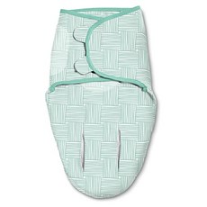 Swaddleme Luxe Perfect Temp Swaddle with 100 % 오가닉 코튼 - 크기 작은 가운데 0 － 3 개 (0-3 Month Basket Weave), 0-3 Month, Basket Weave