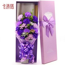 기념일 꽃다발 카네이션 장미 어머니날 엄마 어른 생일 선물로 꽃다발 비누 꽃 선물 실용 아이디어 선물, 09 핑크즐거운 하루하루