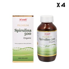 하이웰 프리미엄 스피루리나 500mg 오가닉 500정, 4개