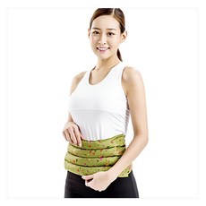천연허브 100％ 라벤더 로즈마리 레몬그라스 카시아토레 허리복부 냉온찜질팩(고급형) - 카키