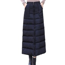 여성 겨울 방풍 집업 경량패딩 롱스커트 Women's skirt