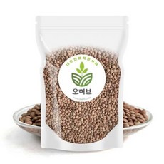 오허브 렌틸콩 렌즈콩 브라운 갈색 렌틸콩밥 1kg, 4개