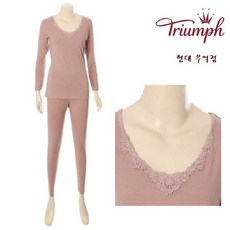 [현대백화점]트라이엄프(TWU0851) 19FW 여성 프리미엄 모달 캐시미어 혼방 상하의 내의세트