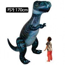 빅 티아노사우루스공룡 튜브 170cm 대형공룡풍선 큰공룡-펌프증정 문셀러, 1개, 티아노사우루스